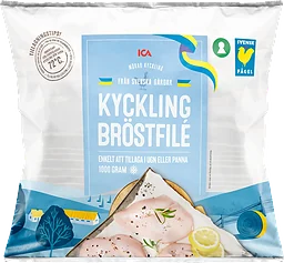 Kycklingbröstfile Fryst 1kg ICA