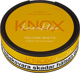 Knox Yellow White Vit Portionssnus