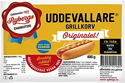 Grillkorv Skinnfri Uddevallare 400g Rybergs Charkuteri