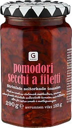 Pomodori Secchi A Filetti Strimlad Solt Tomat