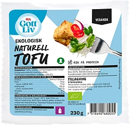 Tofu Naturell Ekologisk 230g ICA Gott Liv