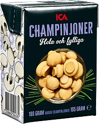 Champinjoner i tetra hela 180g ICA
