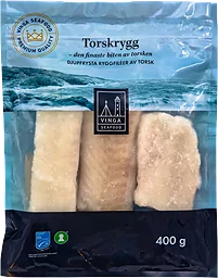 Torskrygg Atlanten MSC Fryst 400g Vinga Seafood