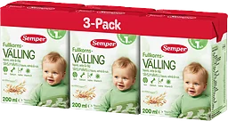 Fullkornsvälling havre Drickfärdig Från 1år 3-p 600ml Semper