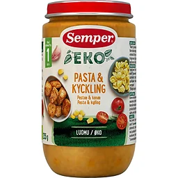 Barnmat Pasta & kyckling 1år Ekologisk