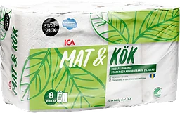 Hushållspapper Mat & Kök 8-p Miljömärkt ICA