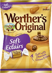 Godispåse Gräddkola Mjuk Eclair 125g Werthers original