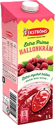Hallonkräm med bitar 1l Ekströms