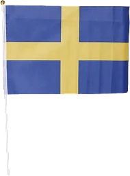 Tygflagga med Pinne