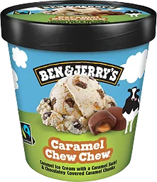 Glass Caramel Chew Chew 465ml Ben & Jerrys