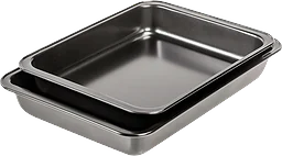 Ugnsform 2,5L/3,5L grå 2-p ICA Basic