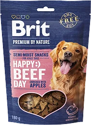 Hundsnacks Biff med Äpple 180g Brit Premium