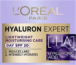 Dagkräm för Ansikte Hyaluron Expert Replumping Cream SPF20 50ml Loreal Paris