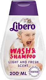 Wash & Shampoo 200ml Libero