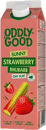 Havregurt Mellanmål Jordgubb Rabarber Glutenfri 1000g Oddlygood®