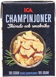 Champinjoner skivade och smakrika 180g ICA
