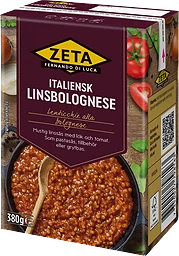 Italiensk Linsbolognese 380g Zeta