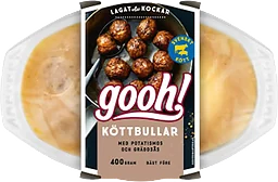 Köttbullar med Potatismos och Gräddsås 400g Gooh