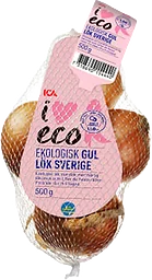 Lök Gul i nät 500g KRAV Klass 1 ICA I love eco