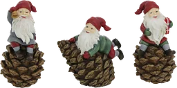 Tomte på kotte 11cm 1-p (3 olika) Festive