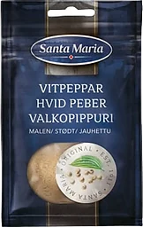 Krydda Vitpeppar Malen påse 22g Santa Maria