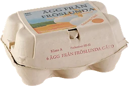 Ägg Frigående inomhus 6-p Fröslunda Lantbruk AB
