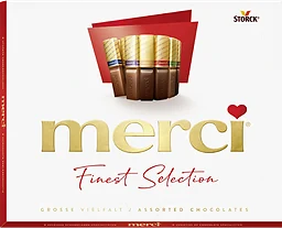 Chokladask Finest selection Röd 250g Merci