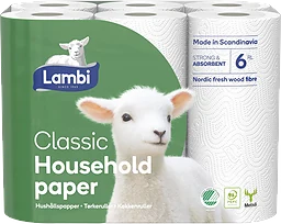 Hushållspapper Classic 6-p Lambi