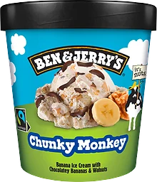 Glass Chunky monkey 465ml Ben & Jerrys