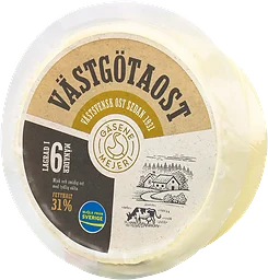 Västgötaost 31% ca 1kg Gäsene Mejeri