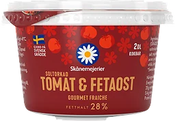 Crème Fraiche Soltorkad Tomat & fetaost 28%