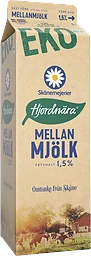 Mellanmjölk Ekologisk 1,5% 1l KRAV Skånemejerier