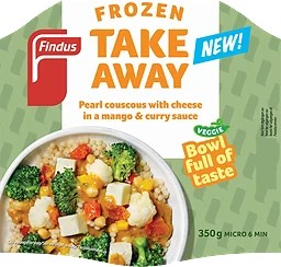 Pärlcouscous med ost i mango & currysås 350g Findus