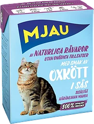 Kattmat Oxkött i sås 370g Mjau