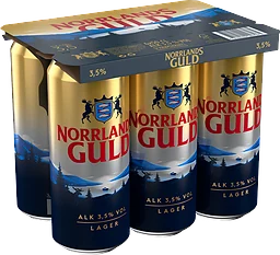 Norrlands Guld Lager 3,5% Folköl Burk
