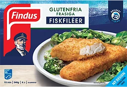Frasiga fiskfiléer Glutenfria 340g Findus