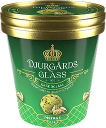 Gräddglass Pistage 500ml Djurgårds Glace