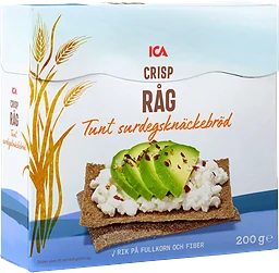 Surdegsknäckebröd Crisp Råg 200g ICA
