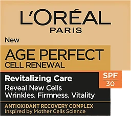 Dagkräm Age Perfect Cell Renewal Day Cream SPF30 50ml Loreal