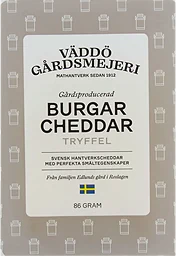 Burgarcheddar Tryffel 86g Väddö Gårdsmejeri