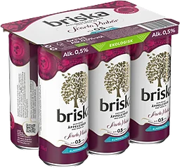 Cider Svarta Vinbär Alkoholfri 0,5% Ekologisk 6-pack Briska