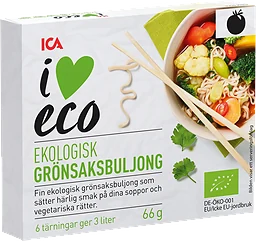 Grönsaksbuljong Ekologisk 6-p 66g ICA I love eco