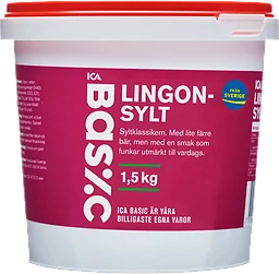Lingonsylt 1,5Kg ICA Basic