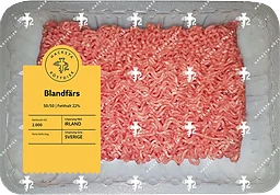 Blandfärs Färsk 50/50 22% ca 2kg Hacksta Köttdisk