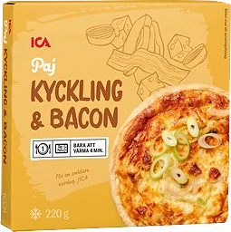 Kyckling & baconpaj Fryst 220g ICA