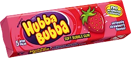 Tuggummi Seriously jordgubb 35g 5-p Hubba Bubba