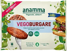 Vegoburgare Glutenfri Fryst 880g Anamma