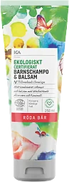 Barnchampo & Balsam Ekologisk 2in1 250ml ICA Hjärtat EKO