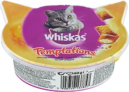 Kattmat Temptation Kyckling & ost 60g Whiskas 