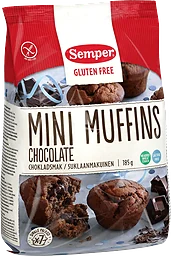 Mini Muffins Choklad Glutenfri 185g Semper